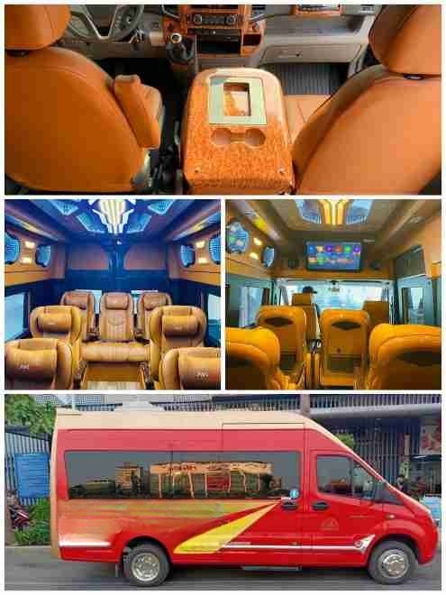 Xe AVIGO Bên hông xe Nội thất Tiện ích Limousine 11 chỗ