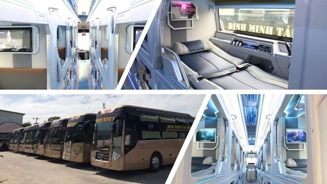 Xe Bình Minh Tải Giường nằm Tiện ích Nội thất Limousine 22 Phòng Đơn*
