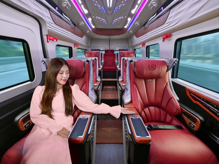 Xe Đức Đạt Ghế ngồi Tiện ích Nội thất Limousine 10 chỗ