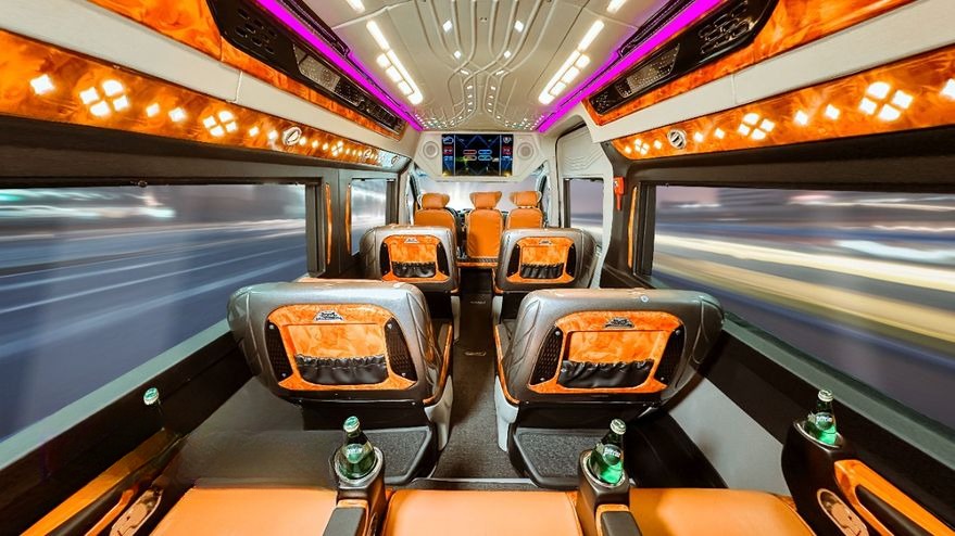 Xe Thảo Kim Ngân Ghế ngồi Nội thất Limousine 9 chỗ