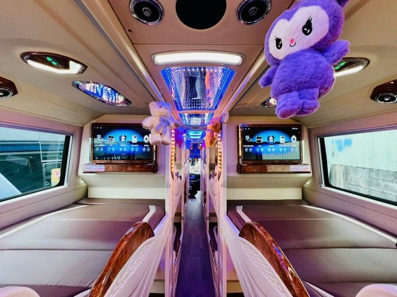 Xe Kính Diên Hồng Giường nằm Tiện ích Nội thất Limousine 24 Phòng
