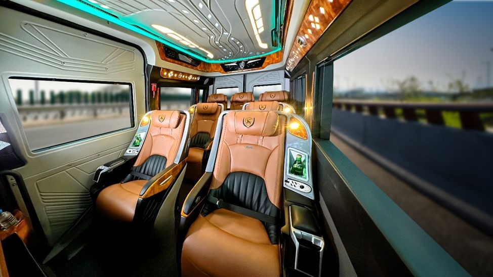 Xe Thảo Kim Ngân Ghế ngồi Nội thất Limousine 9 chỗ
