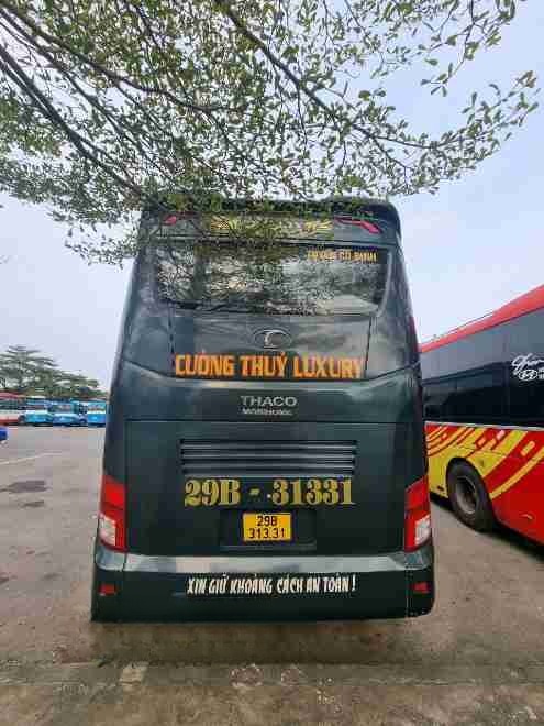 Xe Cường Thủy (Nghệ An) Mặt sau xe Giường nằm 40 chỗ