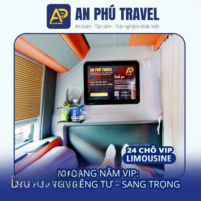 Xe An Phú Travel (Đà Lạt) Tiện ích Nội thất Limousine 24 Phòng
