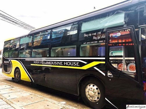 Xe Mận Vũ Bên hông xe Giường nằm 36 chỗ