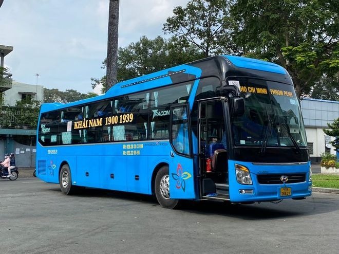 Xe Khải Nam Mặt trước xe Giường nằm 40 chỗ