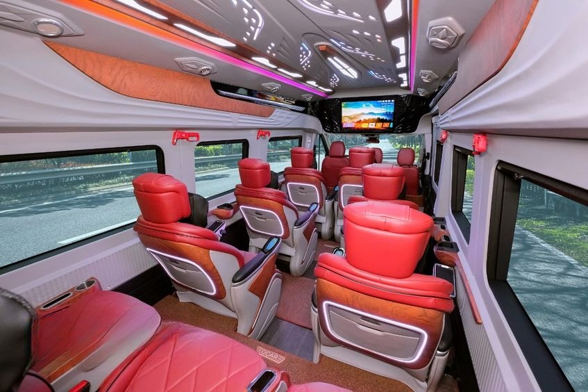 Xe Vĩnh Quang Ghế ngồi Nội thất Limousine 11 chỗ