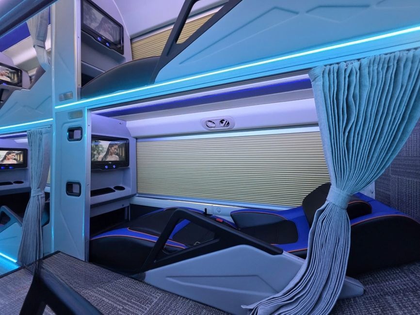 Xe Phan Khánh Giường nằm Tiện ích Nội thất Limousine 34 phòng đơn