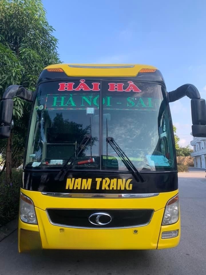 Xe Hải Hà Nam Trang Bên hông xe Giường nằm 44 chỗ