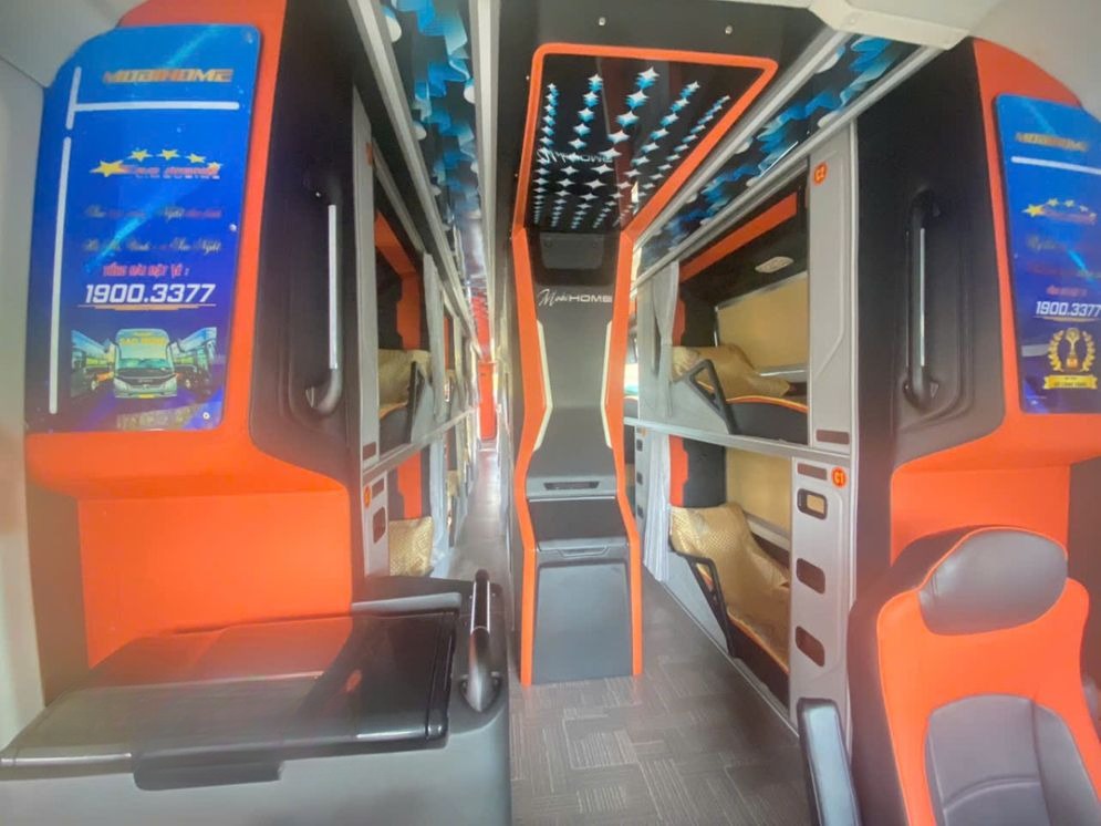 Xe Sao Nghệ Limousine Giường nằm Tiện ích Limousine 32 phòng (WC)