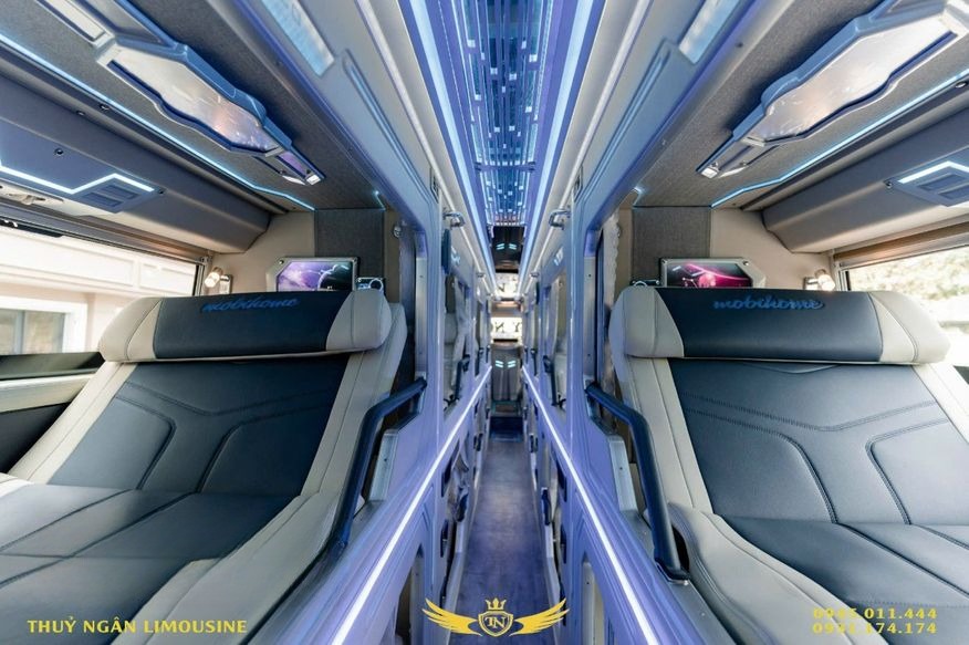 Xe Thủy Ngân Giường nằm Tiện ích Nội thất Limousine 22 phòng VIP (WC)