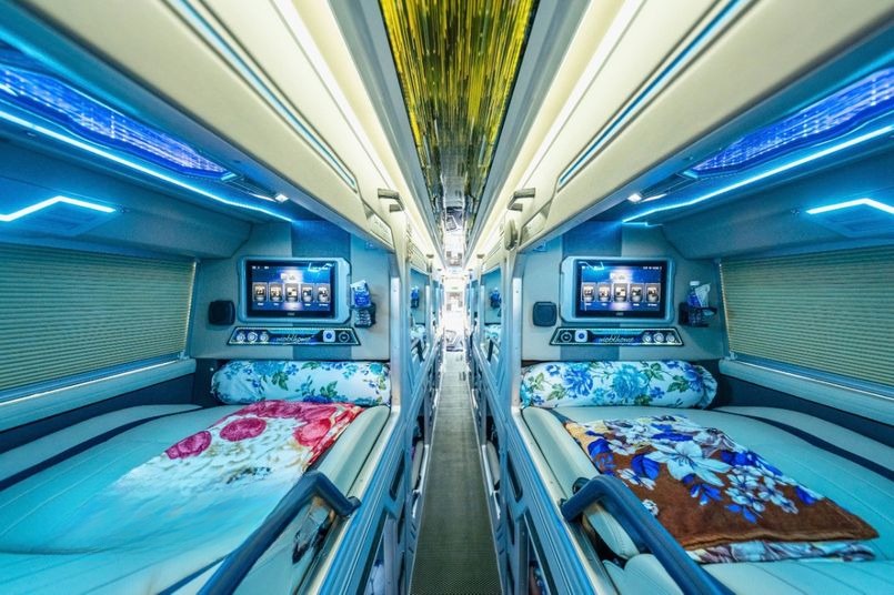 Xe Hạnh Cafe Giường nằm Tiện ích Nội thất Limousine 24 Phòng 