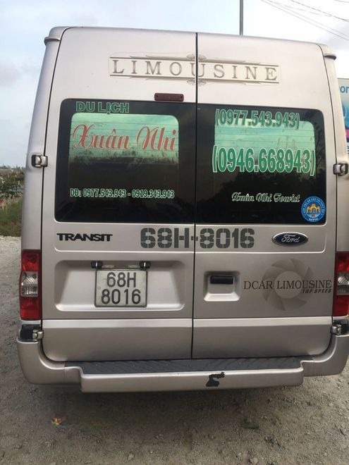 Xe Xuân Nhi Mặt sau xe Ghế ngồi 16 chỗ