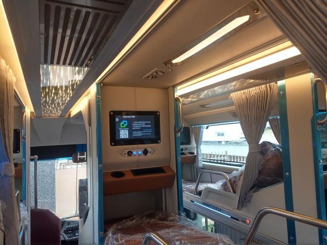 Xe Hà My Nội thất Giường nằm Tiện ích Limousine 34 chỗ