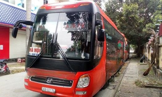 Xe Hải Hạnh Mặt trước xe Giường nằm 46 chỗ