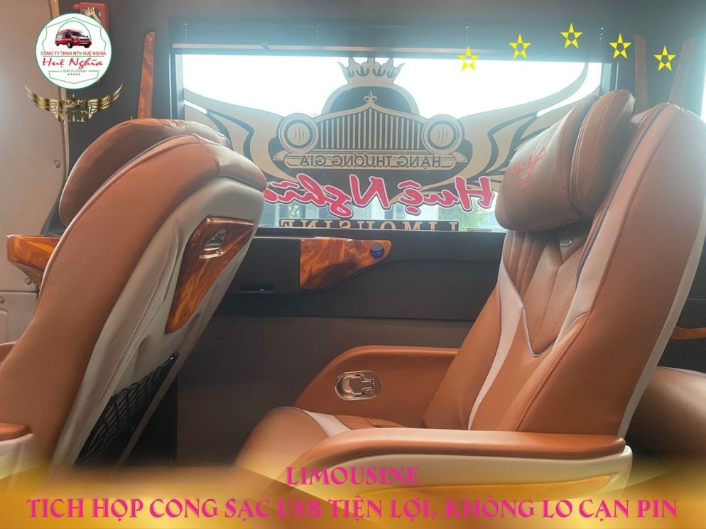 Xe Huệ Nghĩa Limousine Ghế ngồi Nội thất Limousine 11 chỗ