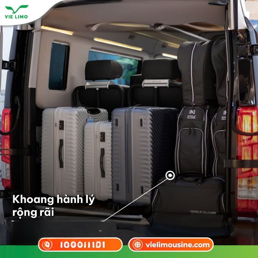 Xe Vie Limousine Tiện ích Limousine 9 chỗ