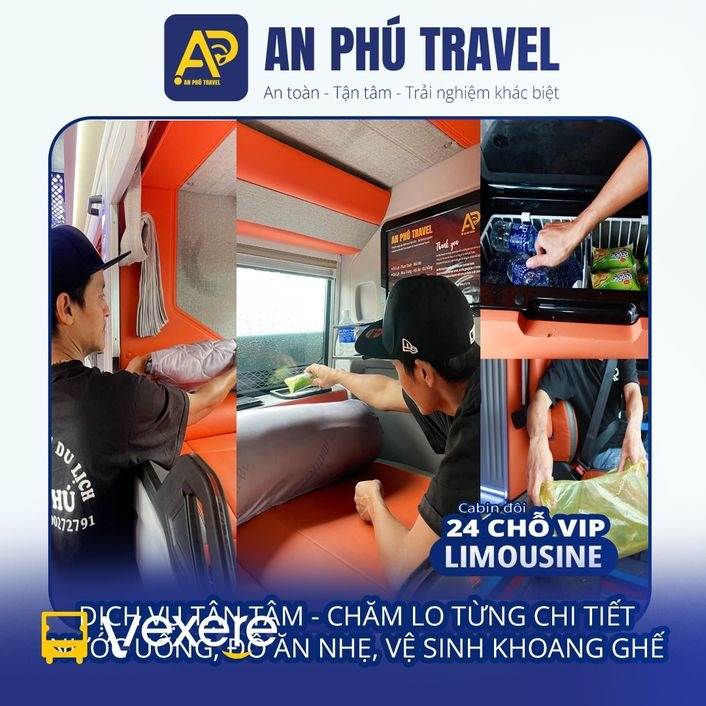 Xe An Phú Travel (Đà Lạt) Tiện ích Limousine 24 Phòng