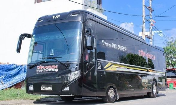 Xe Tân Kim Chi Bên hông xe Mặt trước xe Giường nằm 44 chỗ