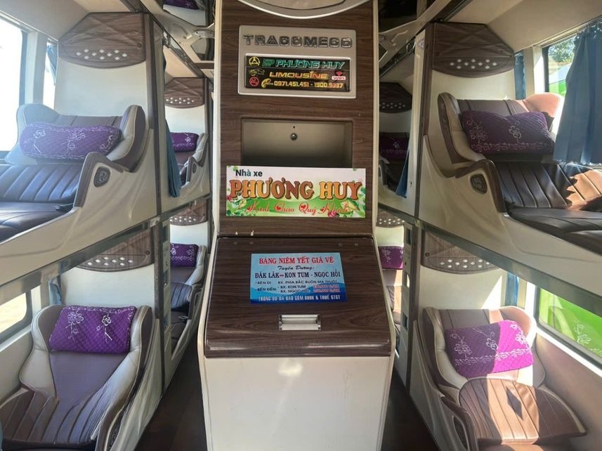 Xe Phương Huy (Đắk Lắk) Giường nằm Nội thất Limousine 34 giường