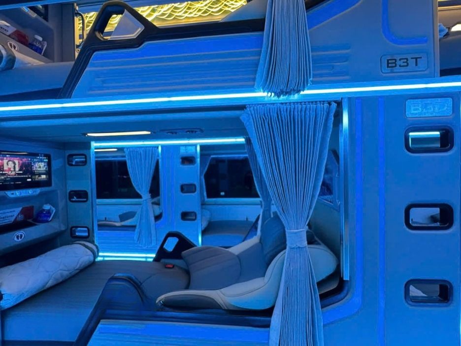 Xe Nguyên Dịu Giường nằm Tiện ích Nội thất Limousine 34 phòng