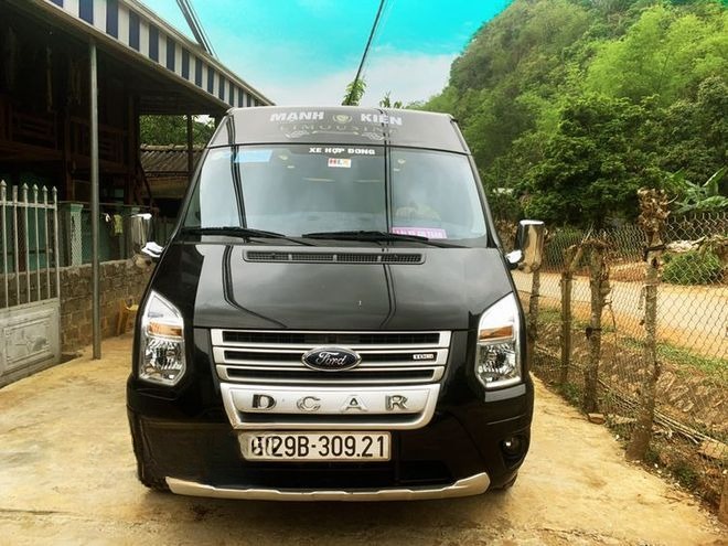 Xe Mạnh Kiên (Mai Châu) Mặt trước xe 