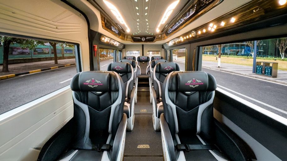 Xe Hoàng Anh Limousine (Hải Phòng) Nội thất Tiện ích Limousine 11 chỗ