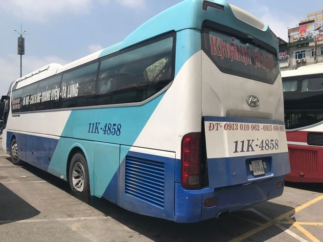 Xe Khánh Hoàn Bên hông xe Giường nằm 41 chỗ