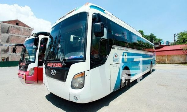 Xe Ngọc Cường Mặt trước xe Giường nằm đôi 45 chỗ