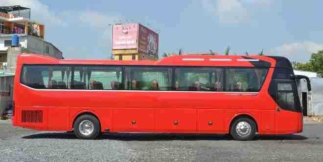Xe Bình Minh (Mộc Châu Travel) Bên hông xe Ghế Ngồi 45 chỗ