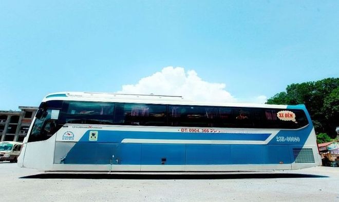 Xe Ngọc Cường Bên hông xe Giường nằm đôi 45 chỗ