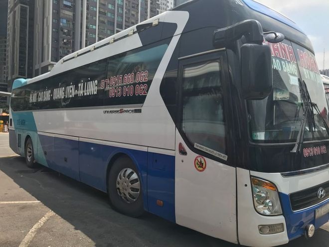 Xe Khánh Hoàn Bên hông xe Giường nằm 41 chỗ