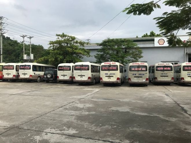 Xe Bình An Mặt sau xe Ghế ngồi 28 chỗ
