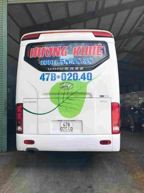 Mặt sau xe Ghế ngồi 35 chỗ Hương Khuê