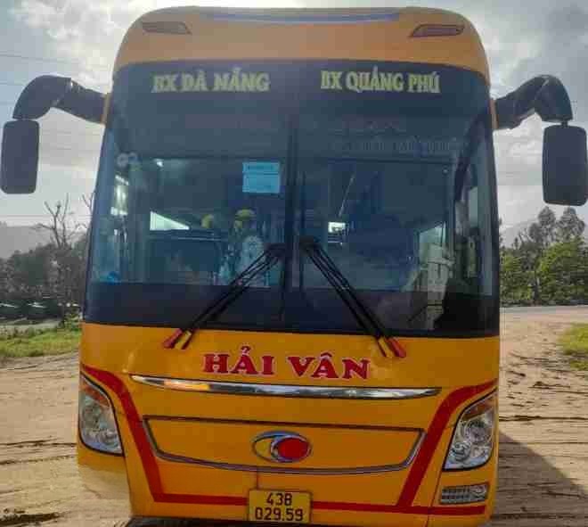Xe Hải Vân (Buôn Ma Thuột) Mặt trước xe Giường nằm 40 chỗ