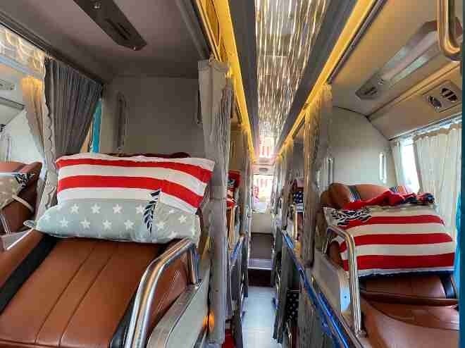 Xe Thùy Linh (Tà Đùng) Giường nằm Tiện ích Nội thất Limousine 34 phòng
