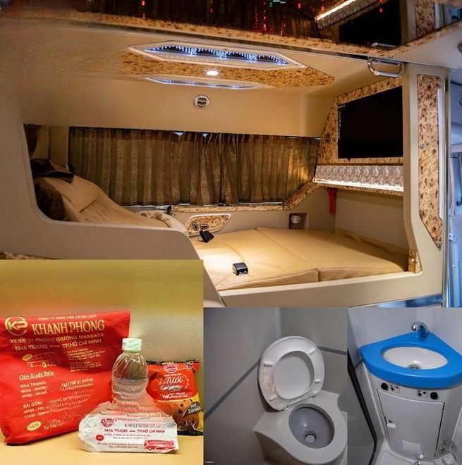 Xe Vexeonline Thuê Xe Khanh Phong Limousine giường phòng 20 chỗ (WC)