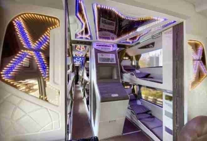 Xe Tuấn Nam (Sơn La) Nội thất Limousine giường nằm 34 chỗ