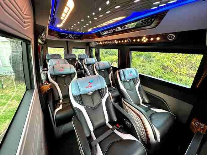 Xe Hải Phòng Travel Nội thất Limousine 9 chỗ
