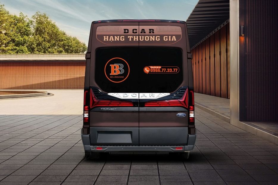 Xe BB Limousine Mặt sau xe Limousine 12 chỗ