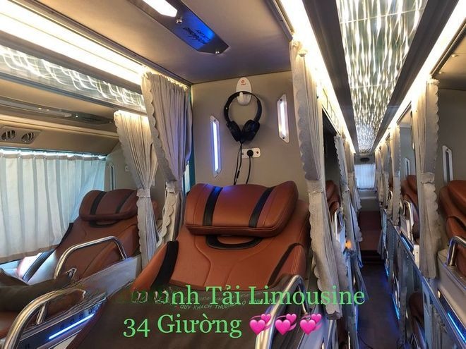 Xe Bình Minh Tải Giường nằm Tiện ích Nội thất Limousine 34 Phòng Đơn