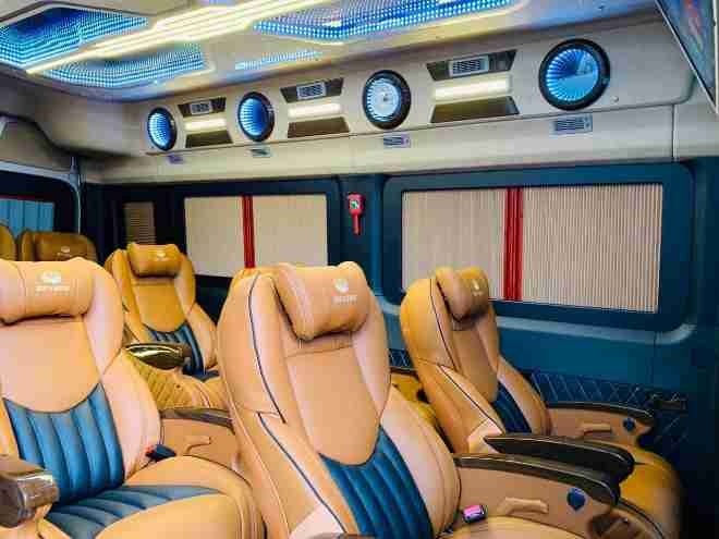 Xe Đồng Phước Ghế ngồi Tiện ích Nội thất Limousine 12 chỗ VIP