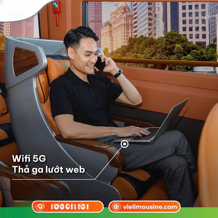 Xe Vie Limousine Tiện ích Limousine 9 chỗ