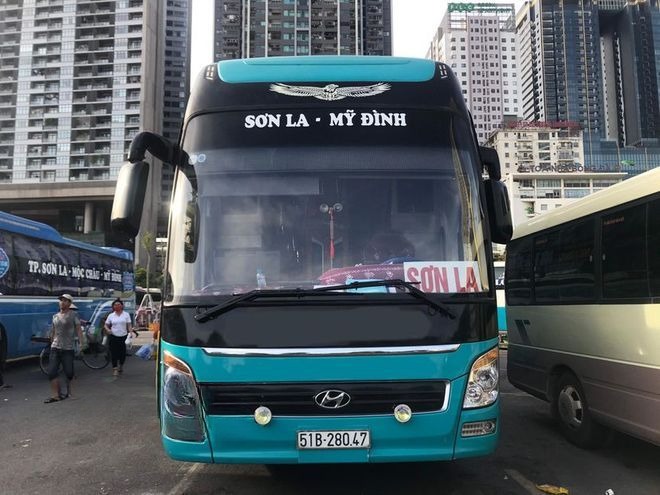 Xe Khánh Hương Mặt trước xe 