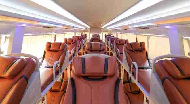 Xe Tân Quang Dũng Limousine Nội thất Tiện ích Giường nằm 45 chỗ
