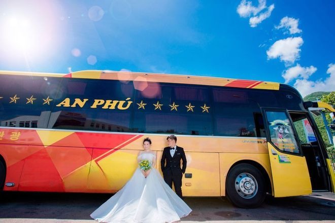 Xe An Phú Buslines Bên hông xe Giường nằm 41 chỗ
