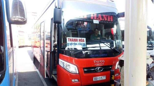 Xe Hải Hạnh Mặt trước xe Giường nằm 46 chỗ