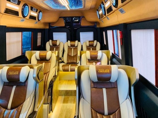 Xe Tuấn Anh (Gia Lai) Ghế ngồi Tiện ích Nội thất Limousine 9 chỗ