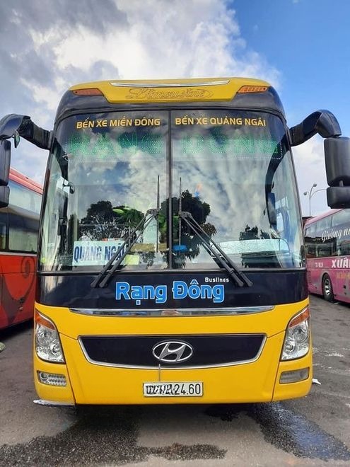 Xe Rạng Đông Buslines Mặt trước xe Giường nằm 40 chỗ