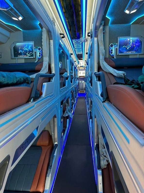 Xe Quang Tuyến (Hà Giang) Nội thất Cabin đôi 24 phòng